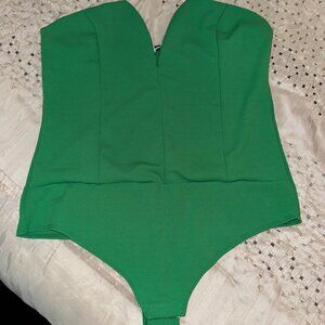 Fashion Nova Green Bodysuit